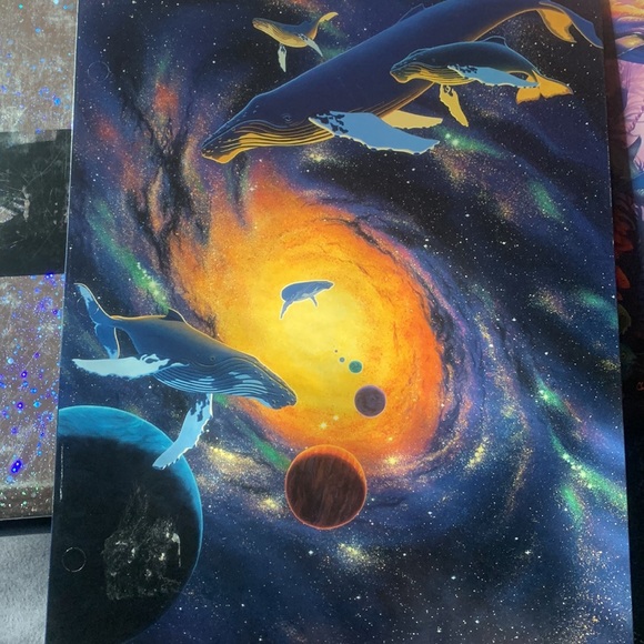 Vintage Folders - Lisa Frank, Cosmic Dolphins, Cosmic Whales - Picture 6 of 7